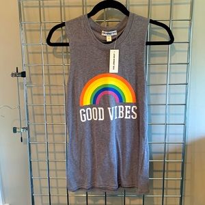 Sub-Urban Riot “XS” Grey “Good Vibes” Muscle T-Shirt